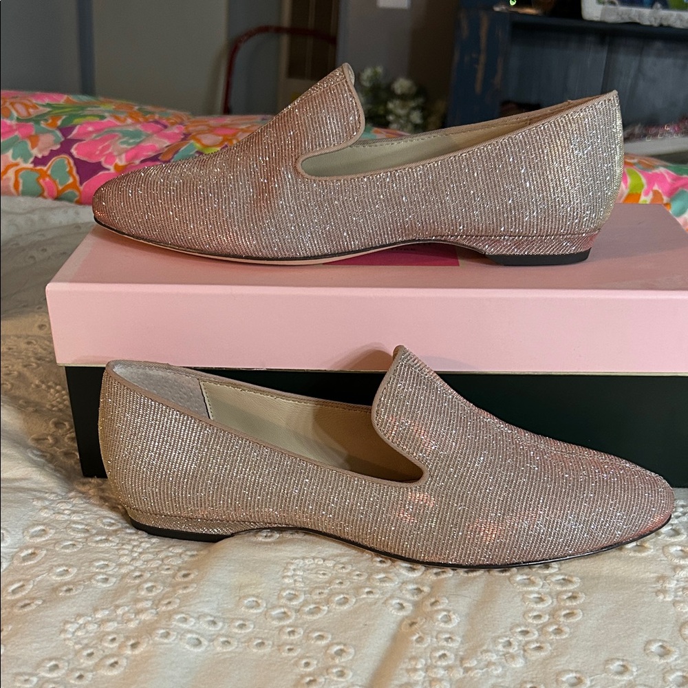Kate Spade Sparkling Pink Loafers